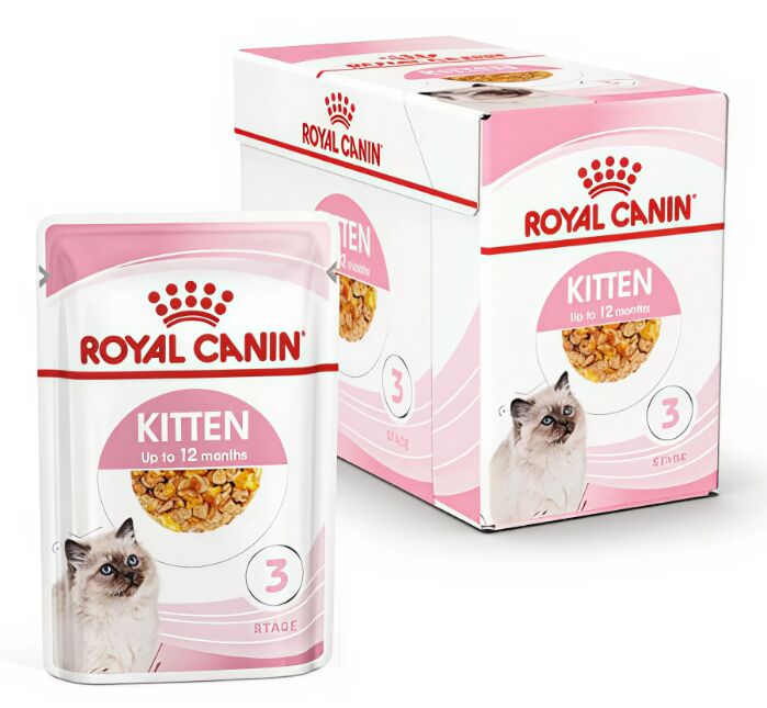 Royal Canin Blister Kitten in Gelatina 12x85 g – Alimento Umido per Gattini da 4 a 12 Mesi