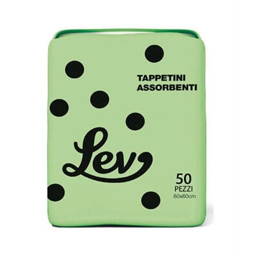 Lev Tappetini Igienici Assorbenti per Cani 60x60cm - 50pcs