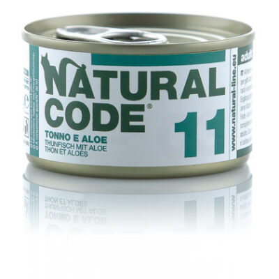 Natural Code 11 85gr. - Alimento Umido per Gatti con Tonno e Aloe