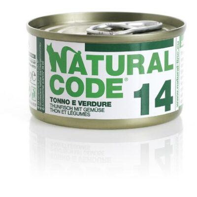 Natural Code 14 85gr. - Tonno e Verdure per Gatto