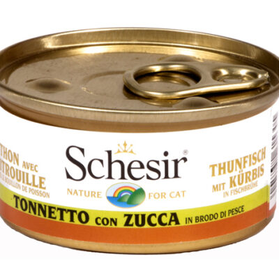 Schesir Tonno con Zucca in Brodo per Gatti Adulti - 70g