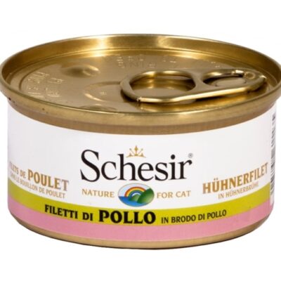 Schesir Filetti di Pollo in Brodo per Gatti Adulti - 70g
