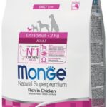 Monge Natural Superpremium Extra Small Adult Ricco di Pollo - 800g