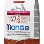 Monge Natural Superpremium Extra Small Adult Agnello con Riso e Patate - 800g