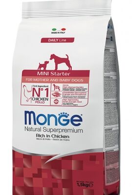 Monge Mini Starter 1,5kg - Cibo Secco per Cani di Taglia Piccola