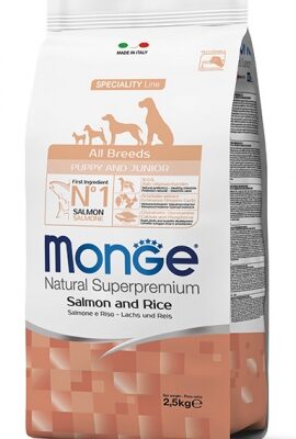 Monge All Breeds Puppy Salmone & Riso 2,5kg - Crocchette per Cuccioli