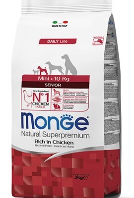 Monge Mini Senior 3kg - Cibo Secco per Cani Anziani di Piccola Taglia
