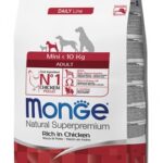 Monge Natural Superpremium Mini Adult Ricco in Pollo - 7,5kg