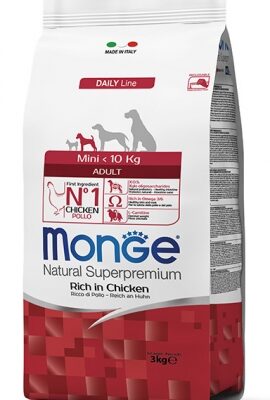 Monge Mini Adult Pollo 7,5kg - Crocchette per Cani di Piccola Taglia