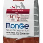 Monge Natural Superpremium Mini Adult Monoprotein Agnello con Riso e Patate - 7,5kg