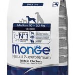 Monge Natural Superpremium Medium Senior Ricco in Pollo - 12kg