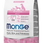 Monge Natural Superpremium All Breeds Adult Monoprotein Maiale con Riso e Patate - 12kg