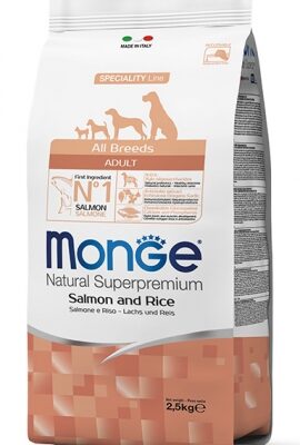 Monge Natural Superpremium All Breeds Adult Monoprotein Salmone con Riso