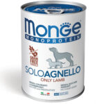 Monge Monoproteico Paté in Lattina da 400g - Solo Agnello - Adult