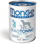 Monge Monoproteico Paté in Lattina da 400g - Solo Tonno - Adult