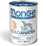 Monge Monoproteico Paté in Lattina da 400g - Solo Anatra - Adult