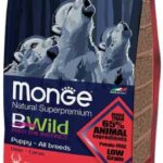 Monge BWild Low Grain Puppy & Junior All Breeds Cervo - 2,5kg