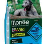 Monge BWild Grain Free Adult All Breeds Acciughe, Patate e Piselli - 2,5kg