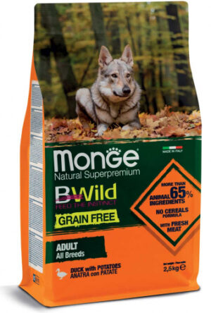 Monge BWild Grain Free Adult All Breeds Anatra e Patate