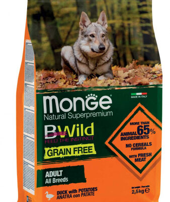 Monge BWild Grain Free Adult All Breeds Anatra e Patate