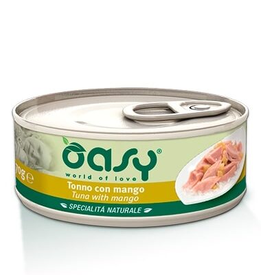 Oasy Tonno con Mango per Gatti - Lattina 150g