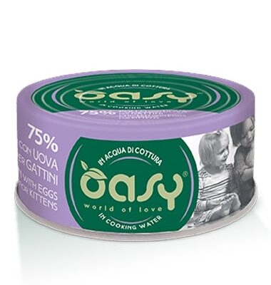 Oasy More Love Pollo Con Uova per Gattini