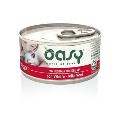 Oasy Mousse con Vitello per Gatti Adulti - 85gr