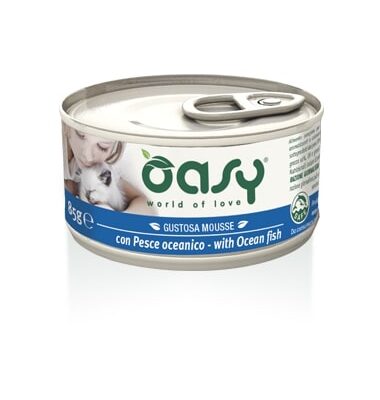 Oasy Mousse con Pesce Oceanico per Gatti - 85gr