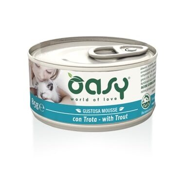 Oasy Mousse con Trota per Gatti Adulti - 85g