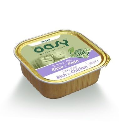 Oasy Kitten Vaschetta Delizioso Paté Pollo 100gr