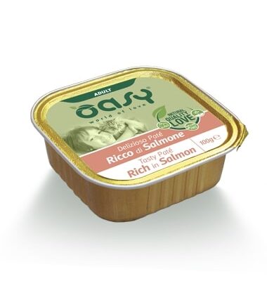 Oasy Adult Vaschetta Delizioso Paté Salmone 100gr
