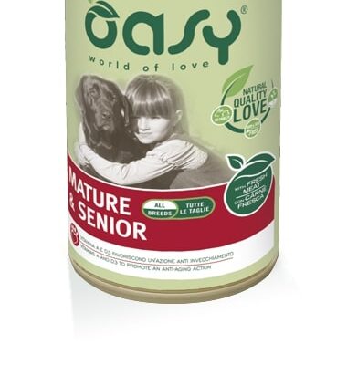 Oasy Mature&Senior 400gr - Alimento Completo per Cani Anziani