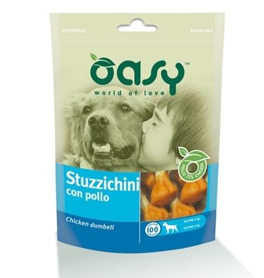 Oasy Stuzzichini Con Pollo 100gr - Snack per Cani