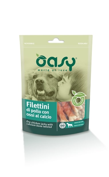 Oasy Filettini di Pollo con Ossi al Calcio 100g