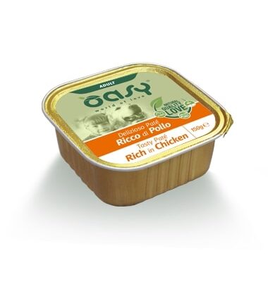 Oasy Adult Vaschetta Delizioso Paté Pollo 150gr