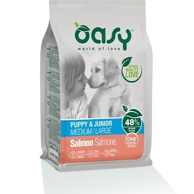 Oasy One Puppy Medium/Large Salmone 2,5Kg