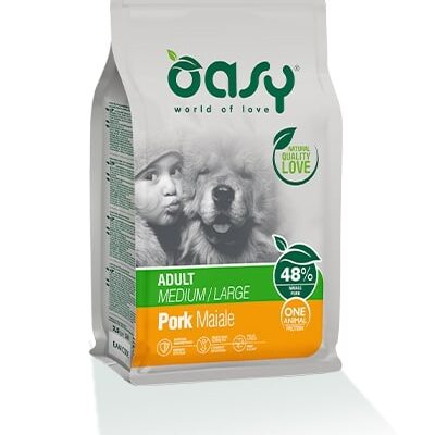 Oasy One Adult Medium/Large Maiale 12Kg