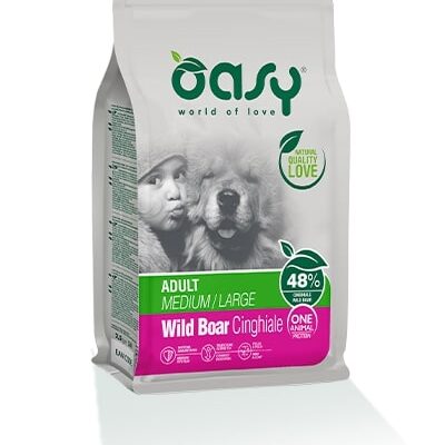 Oasy One Adult Medium/Large Cinghiale 12Kg