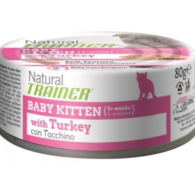 Natural Trainer Baby Kitten Tacchino 80g