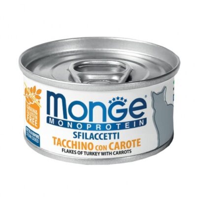 Monge Monoprotein Tacchino e Carote 80g Gatto
