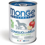 Monge Monoproteico Paté in Lattina da 400g - Solo Coniglio con Mela - Adult