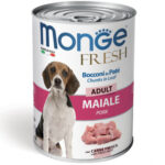 Monge Fresh Bocconi in Paté 400g - Maiale – Adult