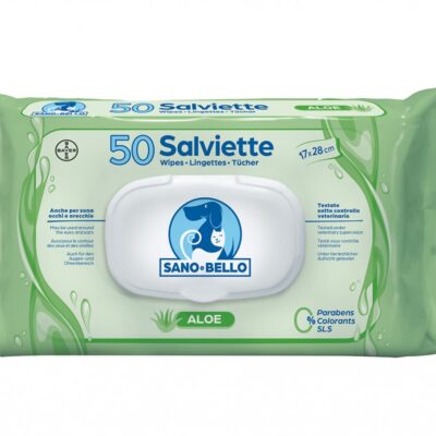 Salviette Detergenti Aloe per Cani e Gatti