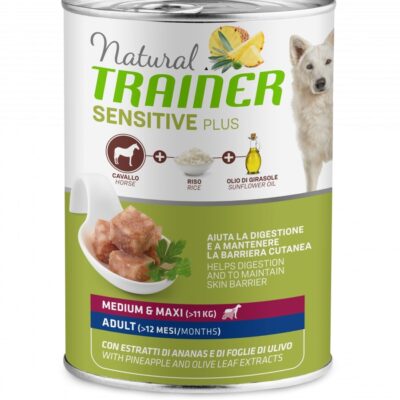 Trainer Sensitive Plus Medium/Maxi Adult Cavallo 400g