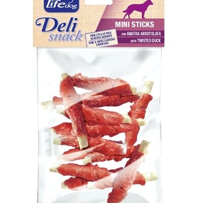 Mini Stick con Anatra 100g - Snack per Cani