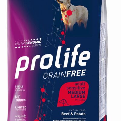 Prolife Grain Free Adult Medium/Large Manzo e Patate 2,5kg