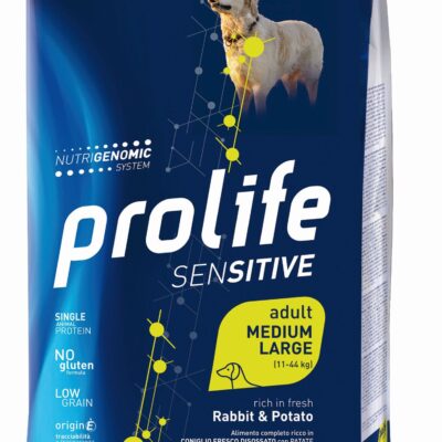Prolife Sensitive Adult Medium e Large Coniglio e Patate 10kg