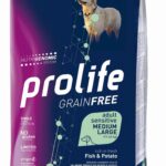 Prolife Grain Free Adult Sensitive Medium/Large Pesce e Patate - 10kg