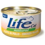Life Cat Natural Adult Lattine 85g - Pollo
