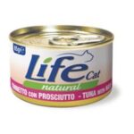 Life Cat Natural Adult Lattine 85g - Tonno con prosciutto di pollo